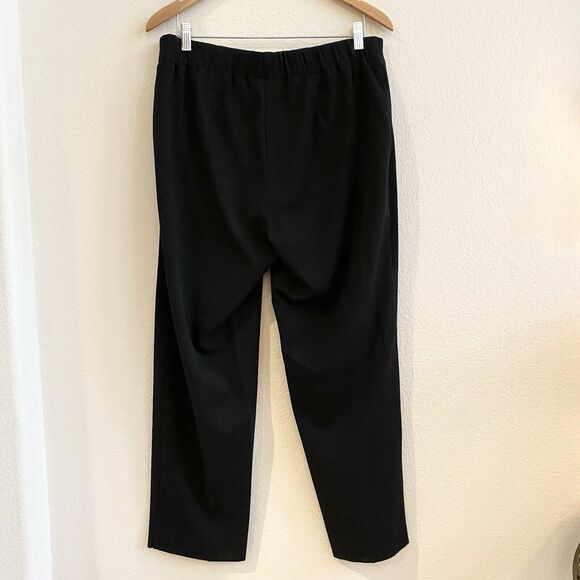 Talbots Womens Black Stretch High-Rise Flat Front Straight Leg Dress‎ Pants 14W - Picture 8 of 11